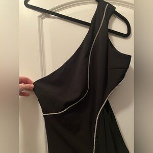 ASOS midi dress cut out with diamond trim